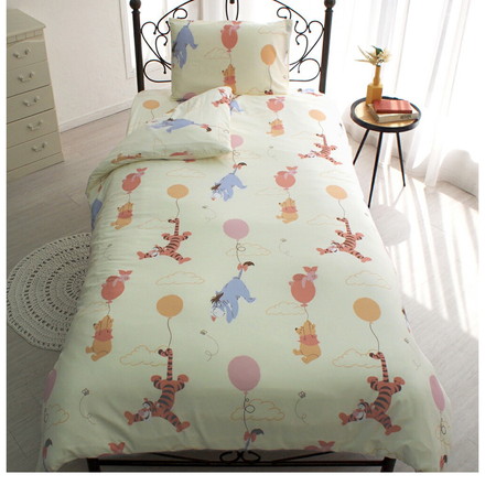 くまのプーさん キャラクター 布団カバー3点セット シングル Disneyzone ディズニー布団カバー 掛布団カバー