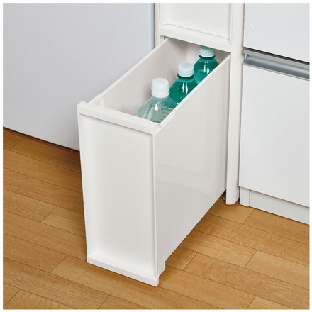 隙間収納 ミドルストッカー 幅18cm リセスタイル 日本製 引出し4段 S2段/M1段/L1段 キャスター付き