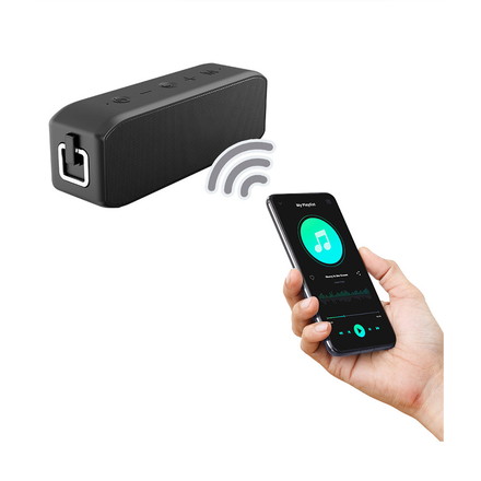 防水Bluetoothスピーカー ワイヤレススピーカー 大容量バッテリー テレビに接続 有線可 パッシブラジエーター フルレンジ ハンズフリー通話 フィールドスリー F3BSWP-01