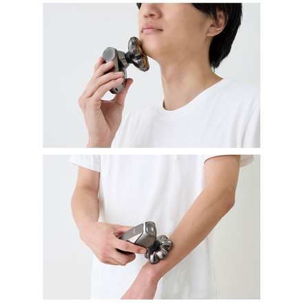 BEAUM 7ヘッドボディシェイバー 全身 電動グルーマー ムダ毛処理 メンズ 男性 チタンコート 充電式 コードレス 防水 IPX7 水洗い 風呂場 剃毛 簡単着脱 清潔 ビューム アピックス APIX ASV-B07