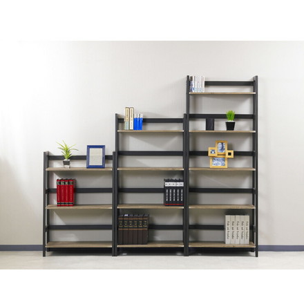 インテリアシェルフベルーモ4段60W ウッドラック ウッドシェルフ 棚 スチールラック ヴィンテージ アンティーク