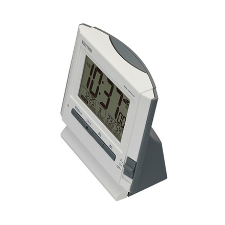 ESCO エスコ 104x124x 50mm [電波]置時計 EA798CG-91