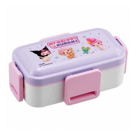 マイメロディ&クロミ Netflix 弁当箱 ランチボックス ランチ 大人 子供 二段 仕切り 食洗機 レンジ 対応 小学生 C872 かわいい PFLW4 キャラクター スケーター skater