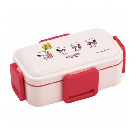 SNOOPY スヌーピー リボン 弁当箱 大人 子供 二段 仕切り 食洗機 レンジ 対応 小学生 C872 かわいい PFLW4 キャラクター かわいい スケーター skater