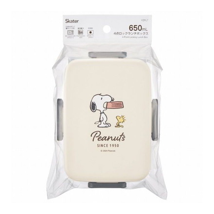 SNOOPY スヌーピー バッジ 4点ロック 弁当箱 650ml YZFL7 キャラクター スケーター skater