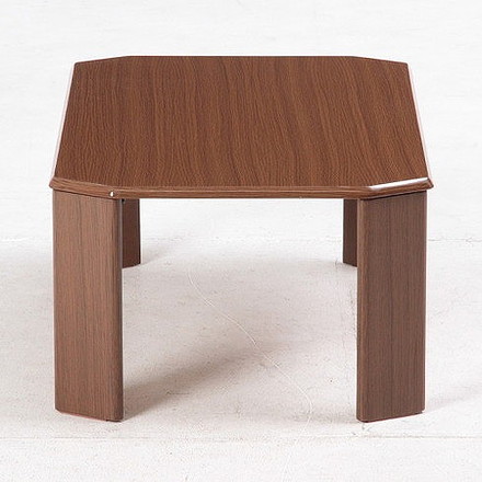 ローテーブル ウッディ W750×D500×H320mm 繊維板 ミディアムブラウン