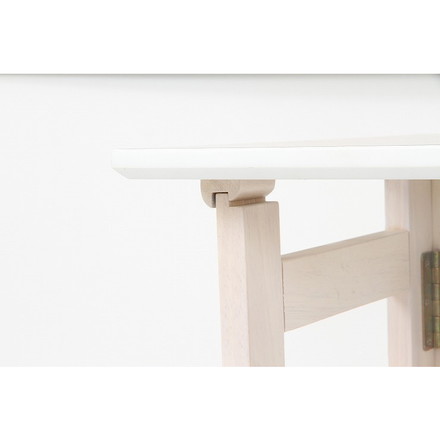 フォールディングテーブル W700×D450×H690mm 天然木化粧繊維板 ホワイトウォッシュ