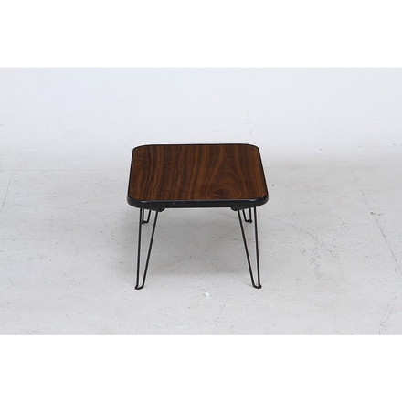 ちゃぶ台 W450×D300×H190mm プリント紙化粧パーティクルボード 合成樹脂(PVC) スチール