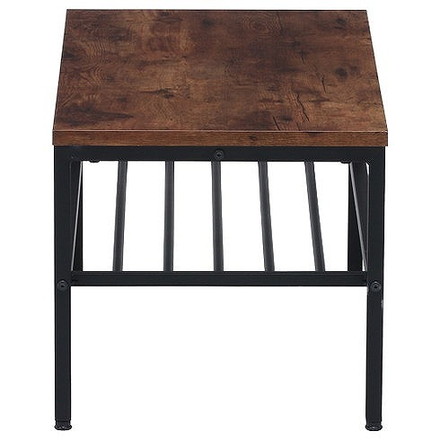 リビングテーブル棚付 W800×D400×H370mm スチール PB(PVC)