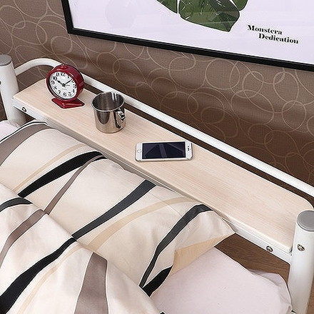 宮付 シングルベッド W1000×D2190×H635mm スチール MDF(PVC) おしゃれ