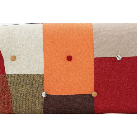 ソファ2p パッチワーク W1230×D670×H680mm 360mm ポリエステル おしゃれ