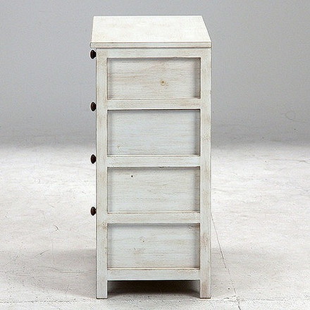 アンティークチェスト 4段 ミッシェル2 W520×D325×H710mm 繊維板 天然木(桐・杉)