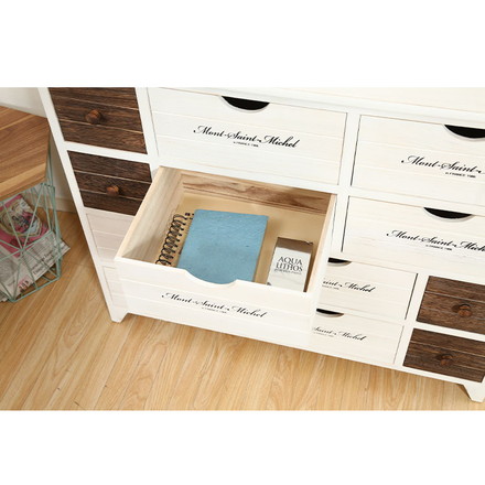 チェスト 4段 アンティーク ミッシェル2 ホワイト 白 フレンチカントリー調 収納 引き出し