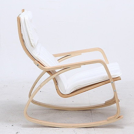 リラックスチェアー スリム ロッキングタイプ W670×D960×H900mm 480mm 綿35 ポリエステル65