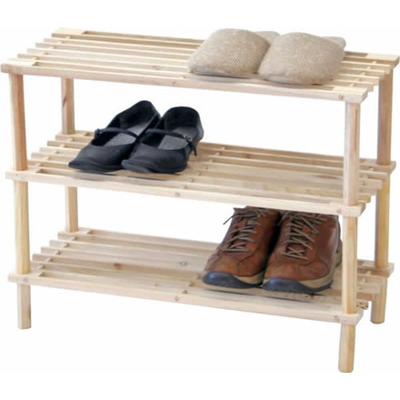 マルチフリー＆シューズラック 3段 ナチュラル