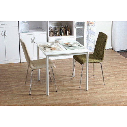 ダイニングテーブル W750×D750×H720mm MDF スチール