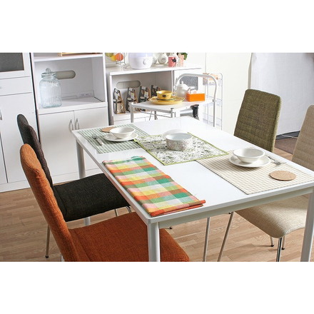 ダイニングテーブル W1200×D750×H720mm MDF スチール