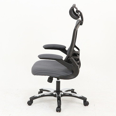 アームアップチェアー W660×D735×H1170~1290mm ポリエステル ナイロン樹脂 鉄