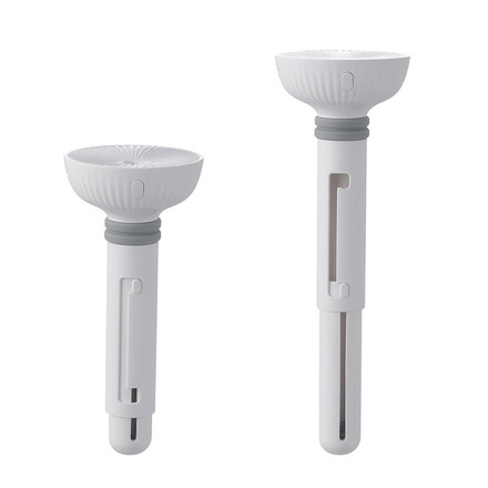 加湿器 アルル ホワイト ポータブル 幅6.2×奥行6.2×高さ13.9cm 持ち運び 携帯 コンパクト 伸縮式