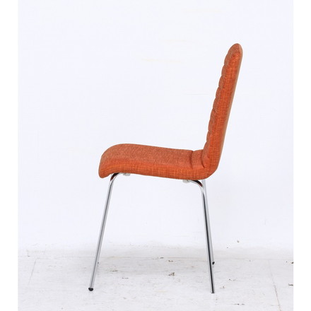 チェアー ファ W490×D560×H870mm 480mm ウレタンフォーム スチール オレンジ