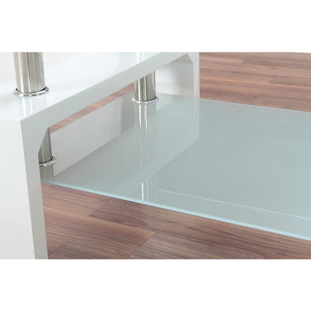 センターテーブル フォーカス W1000×D600×H450mm 強化ガラス スチール