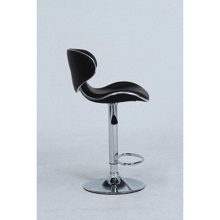 カウンターチェア シェル W480×D500×H840~1050mm 590~800mm 合成皮革 鋼