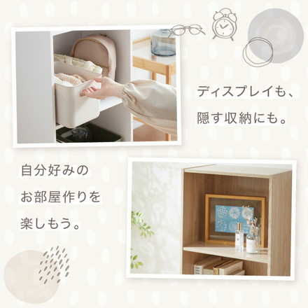 カラーボックス A4サイズ 3段 幅42 奥行29 高さ102 木製 本棚 収納ボックス 収納 三段 書棚 テレビ台 アッシュグレー