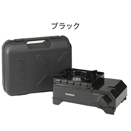 Iwatani カセットコンロ カセットフー タフまるJr. プレート別売り CB-ODX-JR-BK ブラック