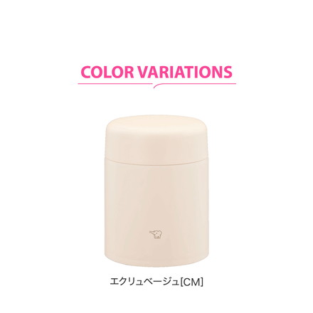 象印 シームレスせん ステンレススープジャー 400ml SW-LA40 真空二重構造 パッキン一体型 ZOJIRUSHI クラウドグレー[HM]