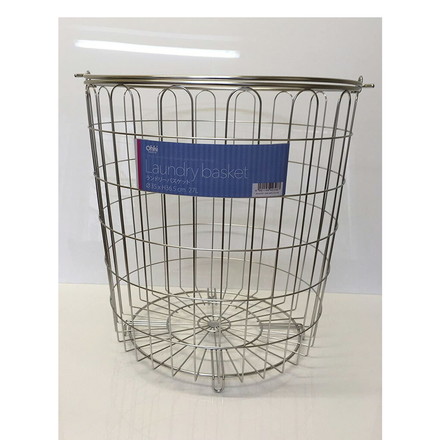 大木製作所 日本製 ステンレス ランドリーバスケット 洗濯かご シルバー 洗濯物干し ランドリー 収納 シンプル 丈夫