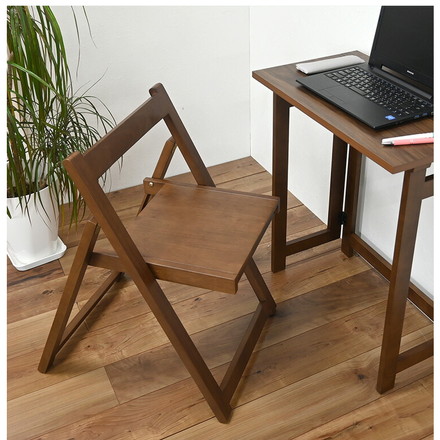 折りたたみチェア チェア 作業チェア 作業椅子 折りたたみ 収納らくらく 簡単収納 ブラウン 寝室 リビング 在宅ワーク リモート