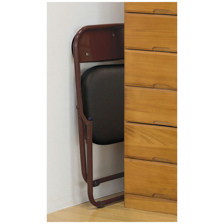 高座椅子 折りたたみ式 1脚 軽量 ゴブラン柄 座面 クッション 背もたれ ワイドサイズ 座面高32cm 完成品