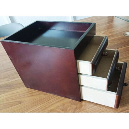 卓上整理チェスト 3段 完成品 木製 チェスト 書類整理 裁縫道具 救急箱 貴重品箱 収納ケース 収納ボックス トレー