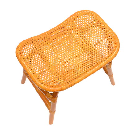 スツール ラタン 天然 四角 椅子 腰掛け 完成品 コンパクト 軽量 北欧風 ナチュラル 玄関 リビング ダイニング 和室