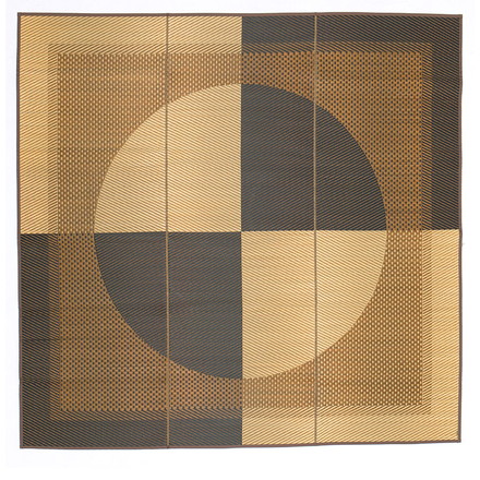 日本製 い草ラグ 月光 261×261cm 国産い草100% 吸湿 放湿 消臭 い草ラグ カーペット マット