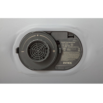 電動エアーベッド シングル INTEX 電動ポンプ内蔵 ピローレスト 快適な寝心地 耐久性 ファイバーテクニック構造