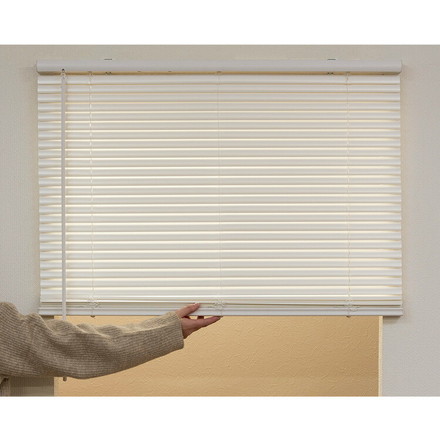 フレキシブラインド25 88×98cm ブラインド カーテンレール 取付可能 賃貸 コードレス 腰高窓 小窓 お手頃