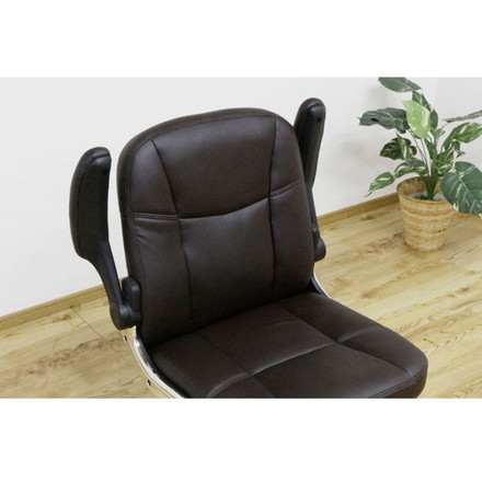 オフィスチェア 肘付き 跳ね上げ ワーキングチェア 回転チェア ロッキング機能 デスク下収納 デスクチェア 椅子 書斎