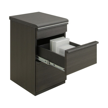 サイドチェスト デスク収納 幅43 奥行50 高さ73cm 完成品 表面材 強化紙 セラミック セラミック柄 モダン