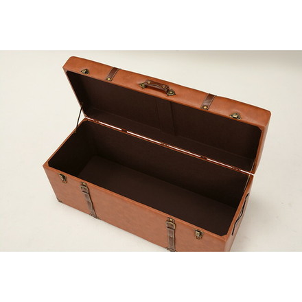 萩原 MC-6002LBR 収納スツール