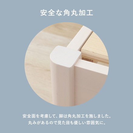 工具不要・簡単組立 すのこベッド セミダブル 耐荷重200kg 棚なし ベッドフレーム 木製 頑丈 北欧 ネジ無し プレーンナチュラル