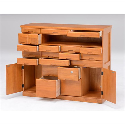 FAX台 ファックス台 収納 サイドチェスト リビングチェスト リビング収納 FAX台 鍵付き MFX-6232 ナチュラル