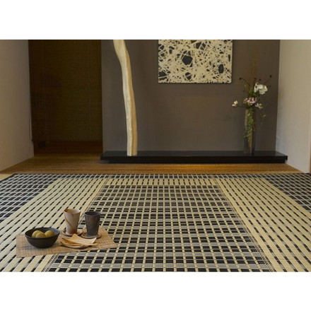 国産い草センターラグ(裏貼り) 築彩(ちくさい) 約191×250cm BL
