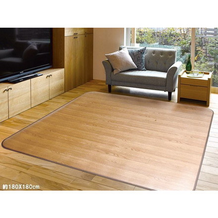 木目調消臭ダイニングラグ ニオクリン 約180×240cm LBE