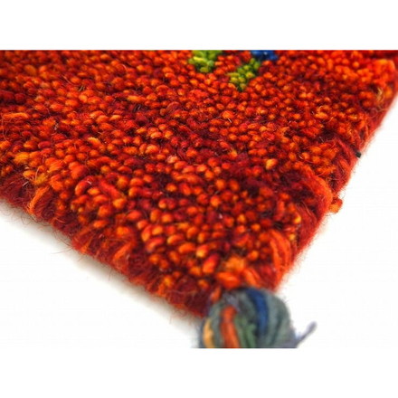 ギャッベ マット・ラグ GABBEH D16 約45×75cm OR【smtb-f】