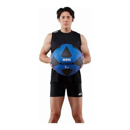 ニシ・スポーツ NISHI メガソフトメディシンボール2 5kg F NC ボディケア フィットネス 陸上競技 備品 トレーニング器具 部活 運動 体育