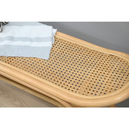 ラタンベンチ 長椅子 幅100cm 木製 北欧 背もたれなし シンプル 韓国インテリア チェア 椅子 イス