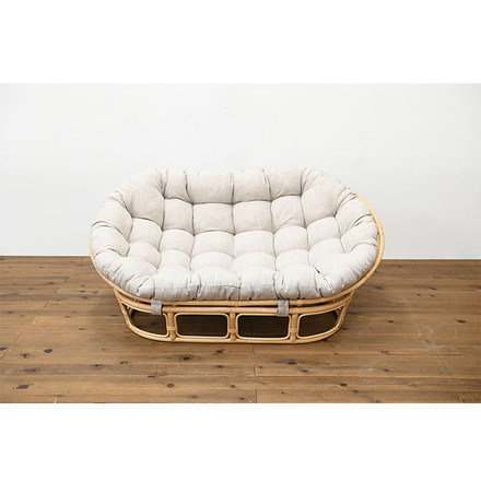 ラタンチェア 2人掛け 幅160cm ラタンソファ 完成品 二人用 2P チェア ソファ付き 椅子 いす