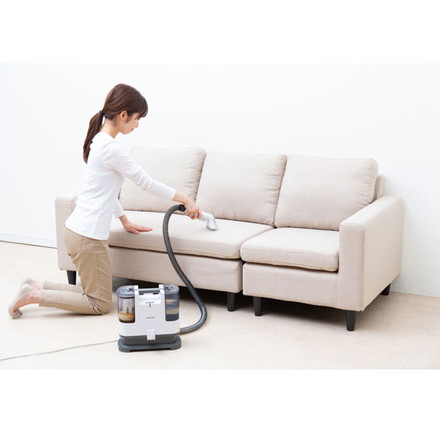 アイリスオーヤマ リンサークリーナー RNS-P10-W ホワイト 掃除 電動ポンプ付き T型ノズル