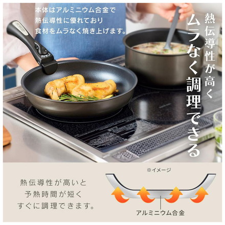 【マルチエッグパン付き!】 フライパンセット 6点 9点 12点 IH対応 取っ手が取れる IH ガス火 蓋付き 深型 幅広 アイリスオーヤマ MEGI 12点セット